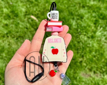 Personalized Teacher lanyard | swiftie jacket | teacher badge Taylor | books lanyard | stars | teacher gift | personalized gift | apple