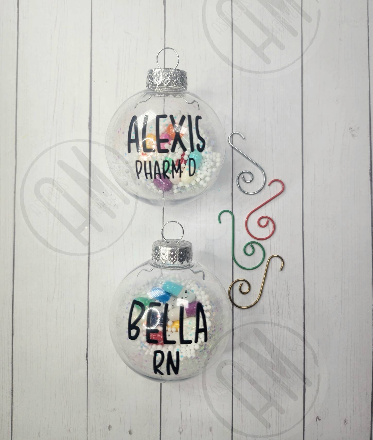 Personalized Name Christmas Ornament Nurse Ornament Etsy