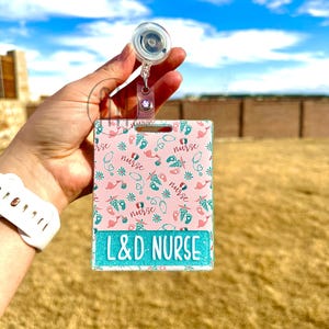 Baby nurse Badge Buddy | nurse gift | nurse badge buddy | personalized buddy | l and d nurse | labor and delivery | NICU OB | stork | l & d
