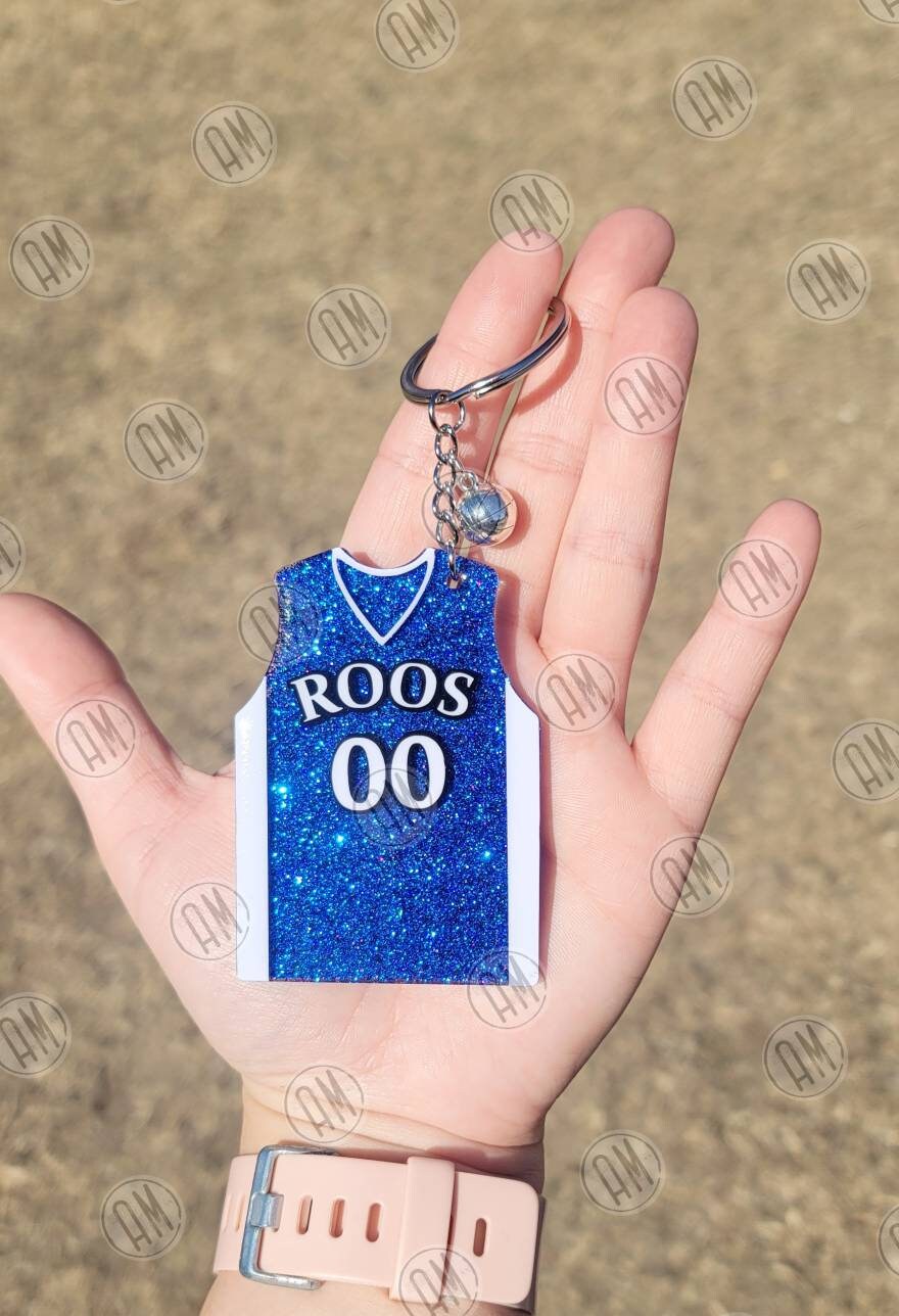 Basketball Jersey Keychain Personalized With Name and Player Etsy