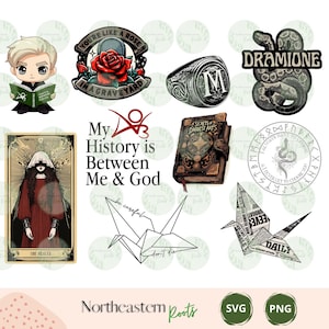 Pacote de adesivos digitais Dramione | Manacled | Fanfiction AO3 | Dramione