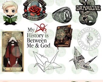 Dramione Digital Sticker Bundle | Manacled | AO3 Fanfiction | Dramione