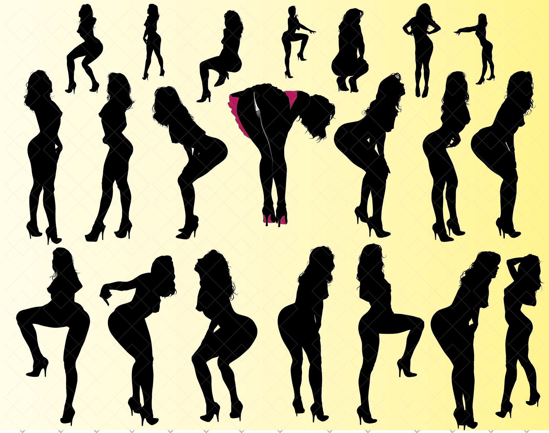 Sexy Women Bundle Silhouette SVG Sex Silhouette Sexy Girl pic