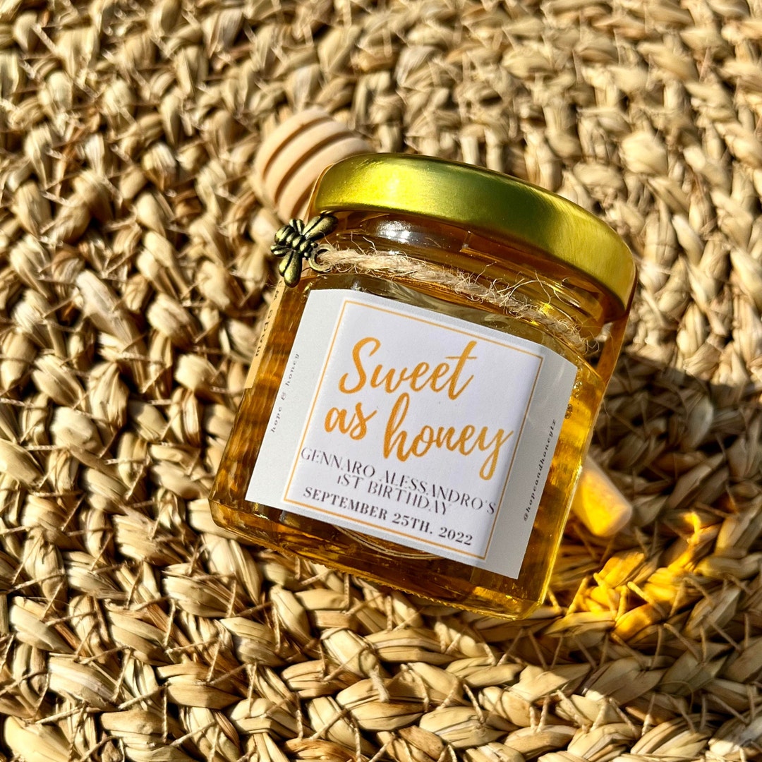 Customized Honey Jar Party Favors 2.25 Oz Handcrafted Etsy