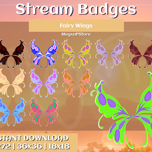 Fairy Wings || Stream badges