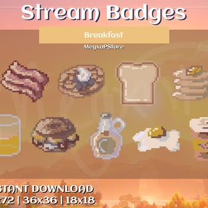 Pixel Frühstück || Bach Badges