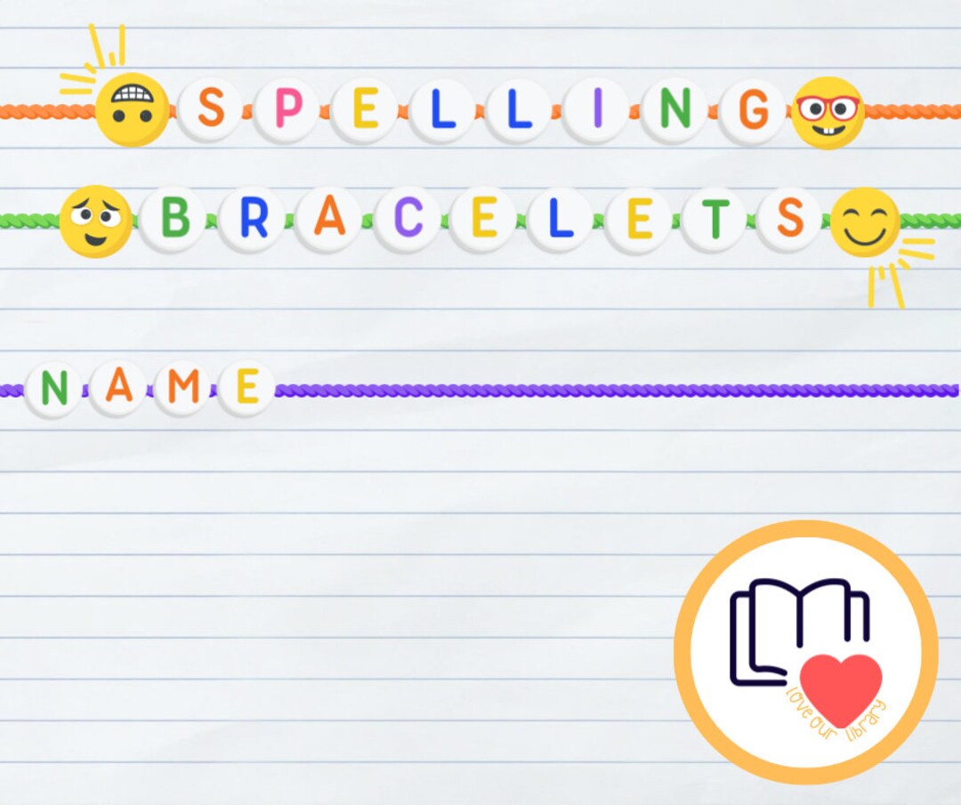 Spelling Bracelets Etsy