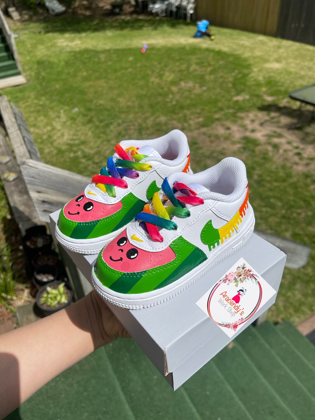 Cocomelon Theme Air Force 1 nikes Kids Birthday for Girls and - Etsy UK