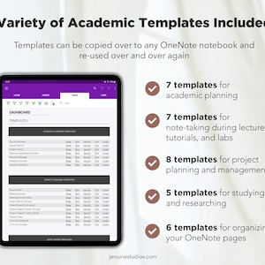 Academic OneNote Templates for Students (Student Planner) Bild 2