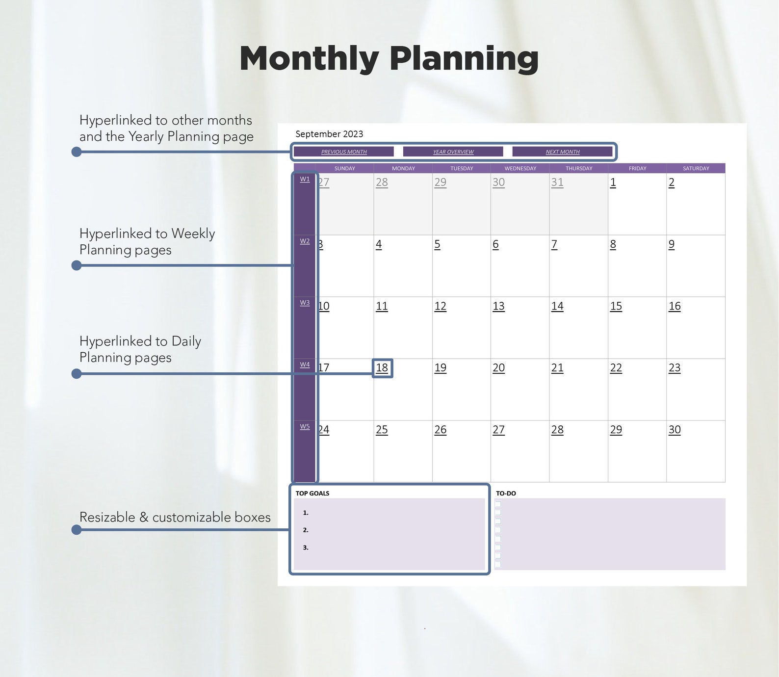 Onenote Digital Planner 2023 Hyperlinked Dated Planner Etsy Australia