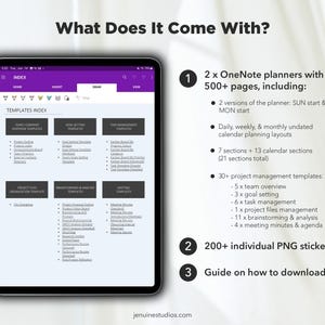 Project Management OneNote Planner (Undated) zdjęcie 9