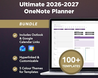 Ultimate 2026-2027 OneNote Planner Bundle | OneNote Templates, Digital Planner, Daily Planner