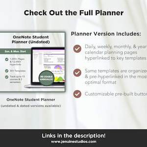 Academic OneNote Templates for Students (Student Planner) Bild 10