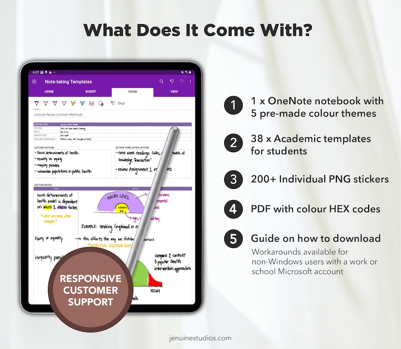 Academic OneNote Templates for Students (Student Planner) Bild 8