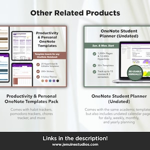 Academic OneNote Templates for Students (Student Planner) Bild 9