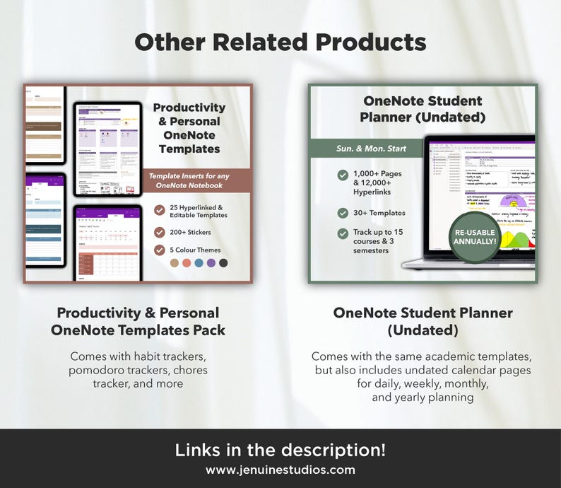 Academic OneNote Templates for Students (Student Planner) Bild 9