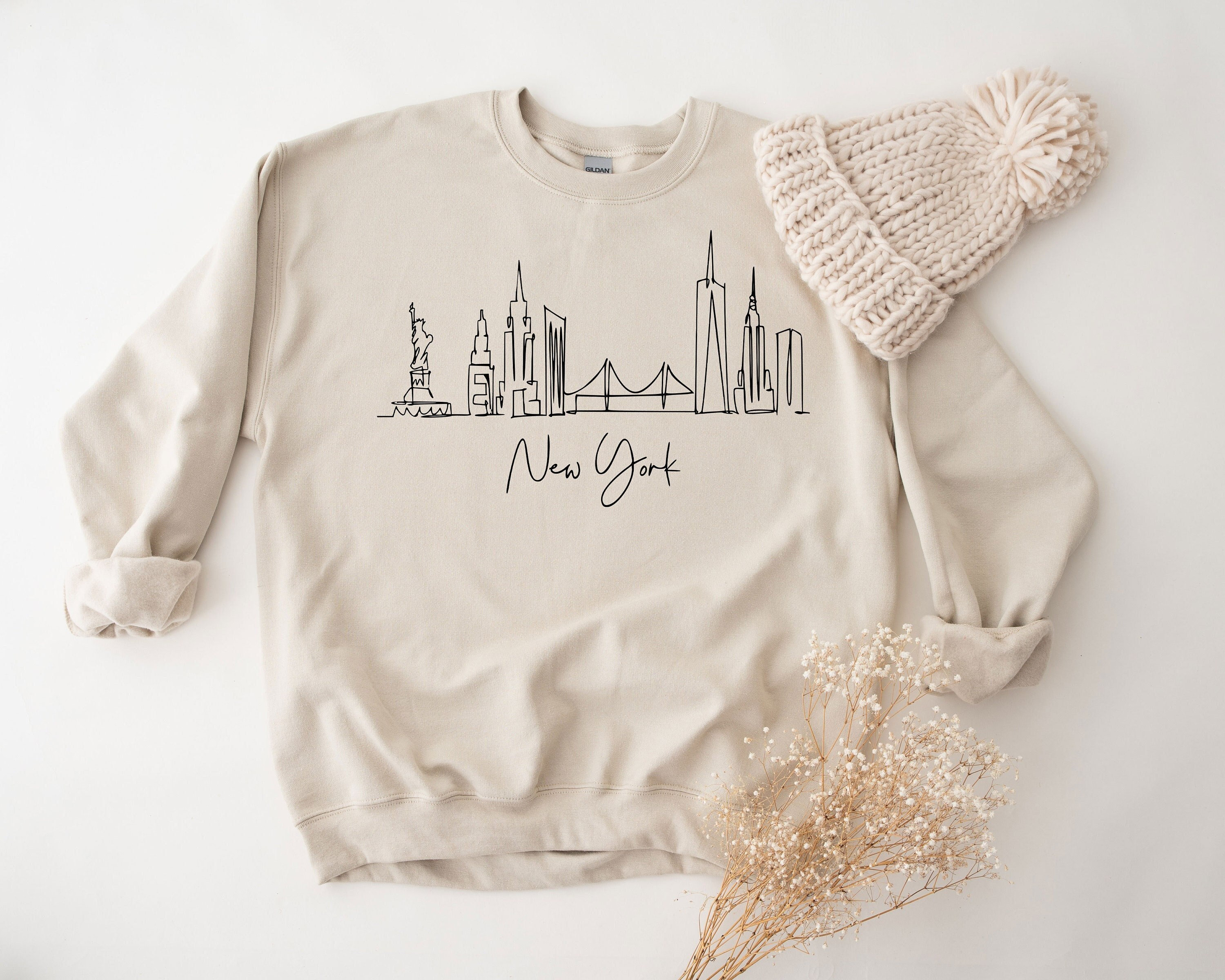 Nyc Skyline Sweater - Etsy