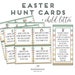 Easter Scavenger Hunt Clues for Kids, Easter Bunny Letter (digital ...