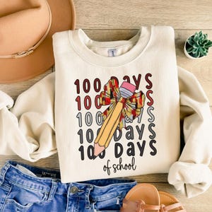 100 Days of School Coquette brushstroke Bow Png, Coquette Teacher Pencil Bow Png, 100 days shirt design, School Teacher Png, Girls 100th Day