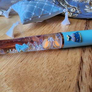 Glass Slipper Float Pen: 3D Snowglobe Pen, Refillable Ink