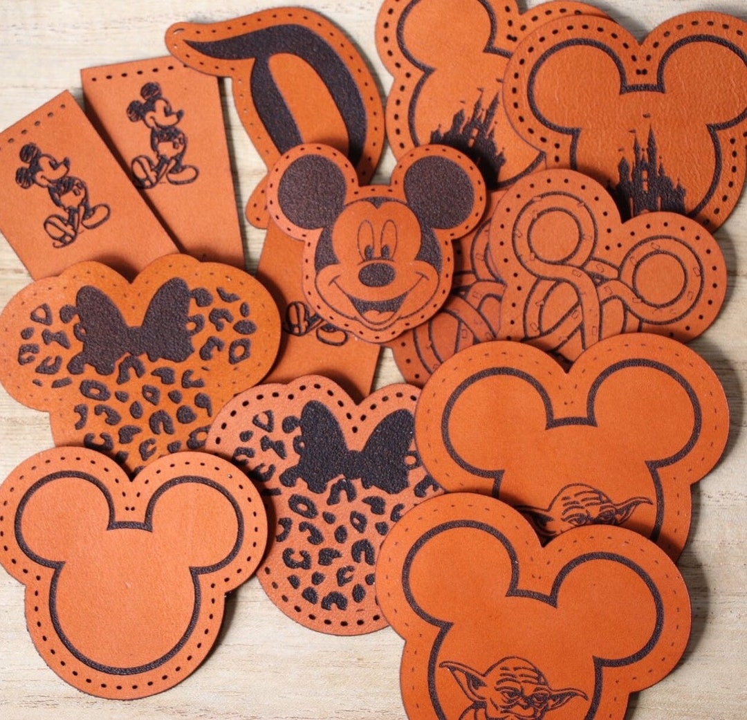 Disney Leather Patch Disney Gift Disney Patch Mickey Mouse Patch Disney Patches Leather Mickey