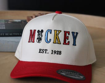 Mickey Mouse Hat | mouse ears | Disney hats for dad | vacation hats | Neutral Disney hats | neautral check | Disneyland hats | park gear