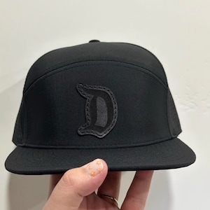 Disney “D” leather Patch Hat | Disney Hats | Disney Gifts | Mouse Ears | Mickey Ears | Disneyland hats | leather patch hats