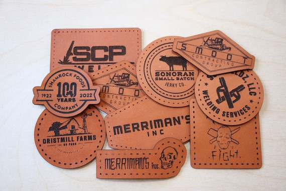 Custom Leather Patches Custom Engraved Leather Patches Leather