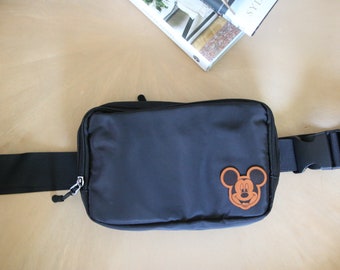 Disney fanny pack | Mickey Mouse Fanny packs | Park bags | Disney lover gifts | leather patches | Fanny Packs for Disneyland