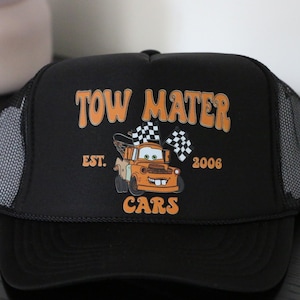 Mater Hat | Disney Cars Hats | Disney hats for dad | vacation hats | Neutral Disney hats | neautral check | Disneyland hats | park gear