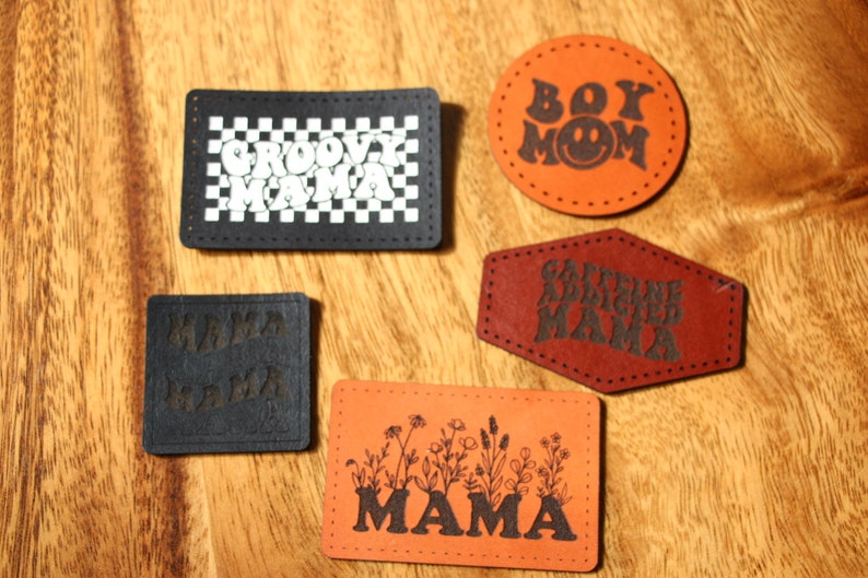 Mom Patches Leather Patch Backpack Patches Leather Patch Etsy