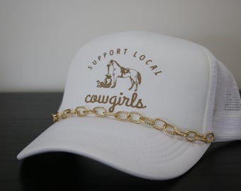 Apoya a las vaqueras locales Gorra de camionero / Gorras de camionero para mujer / Gorra de camión moderna / Gorra de camionero de espuma / Gorras bonitas para mujer / Gorras de vaquera