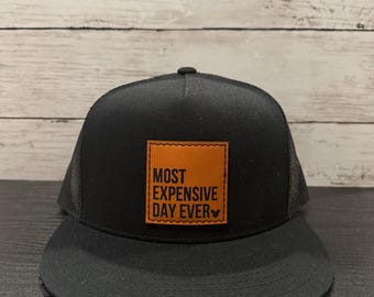 Men’s Disney Leather Patch Hat | Disney Humor | Leather Patch Hat