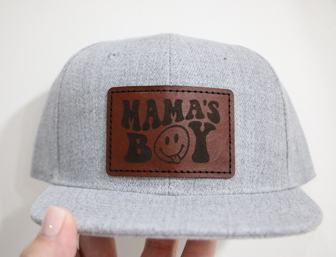 Mamas Boy Toddler Hat Leather Patch Hat Infant Hat Baby Gifts Toddler