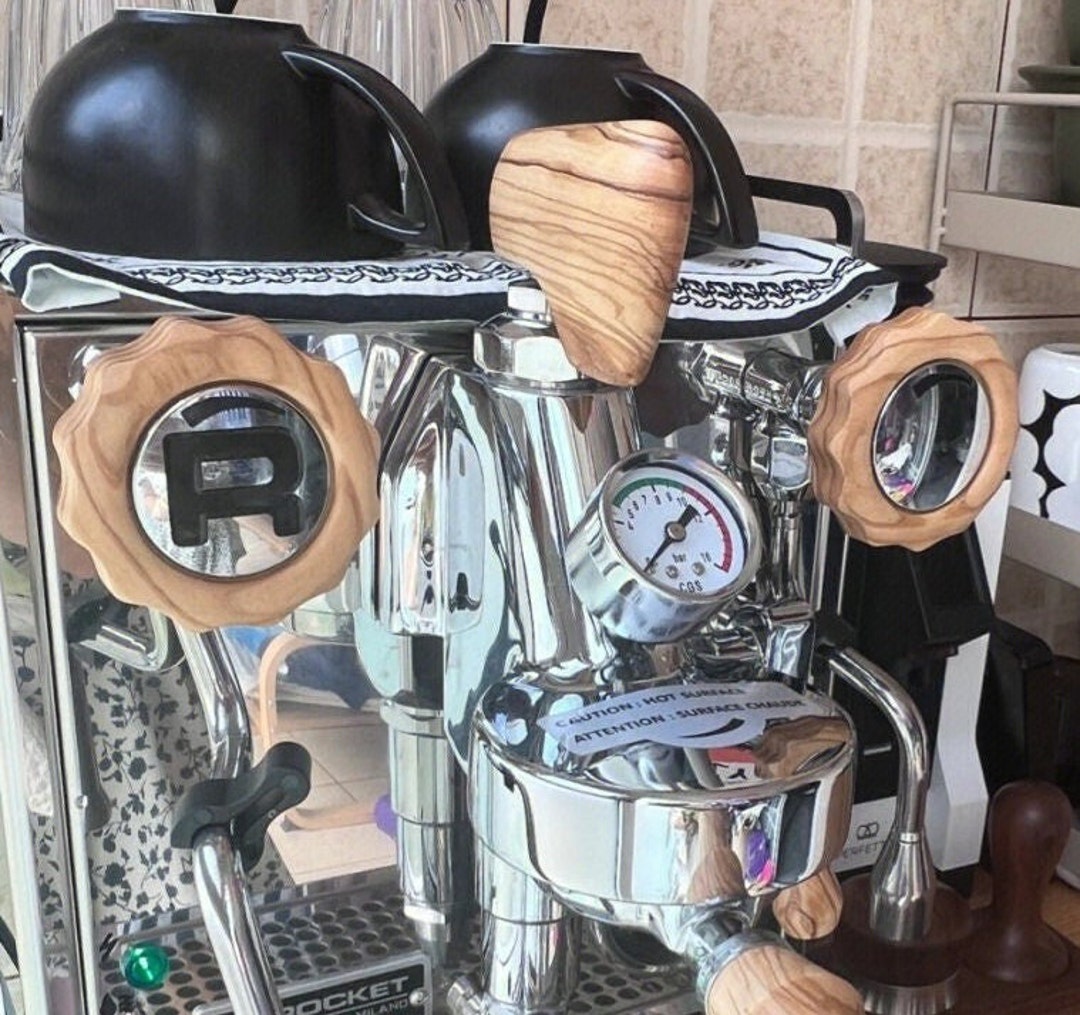 Rocket Espresso Olivewood Kit appartamento, Mozzafiato, R58, Giotto, R60v,  Rocket Espresso Accessories, Rocket Espresso Wood Kit 