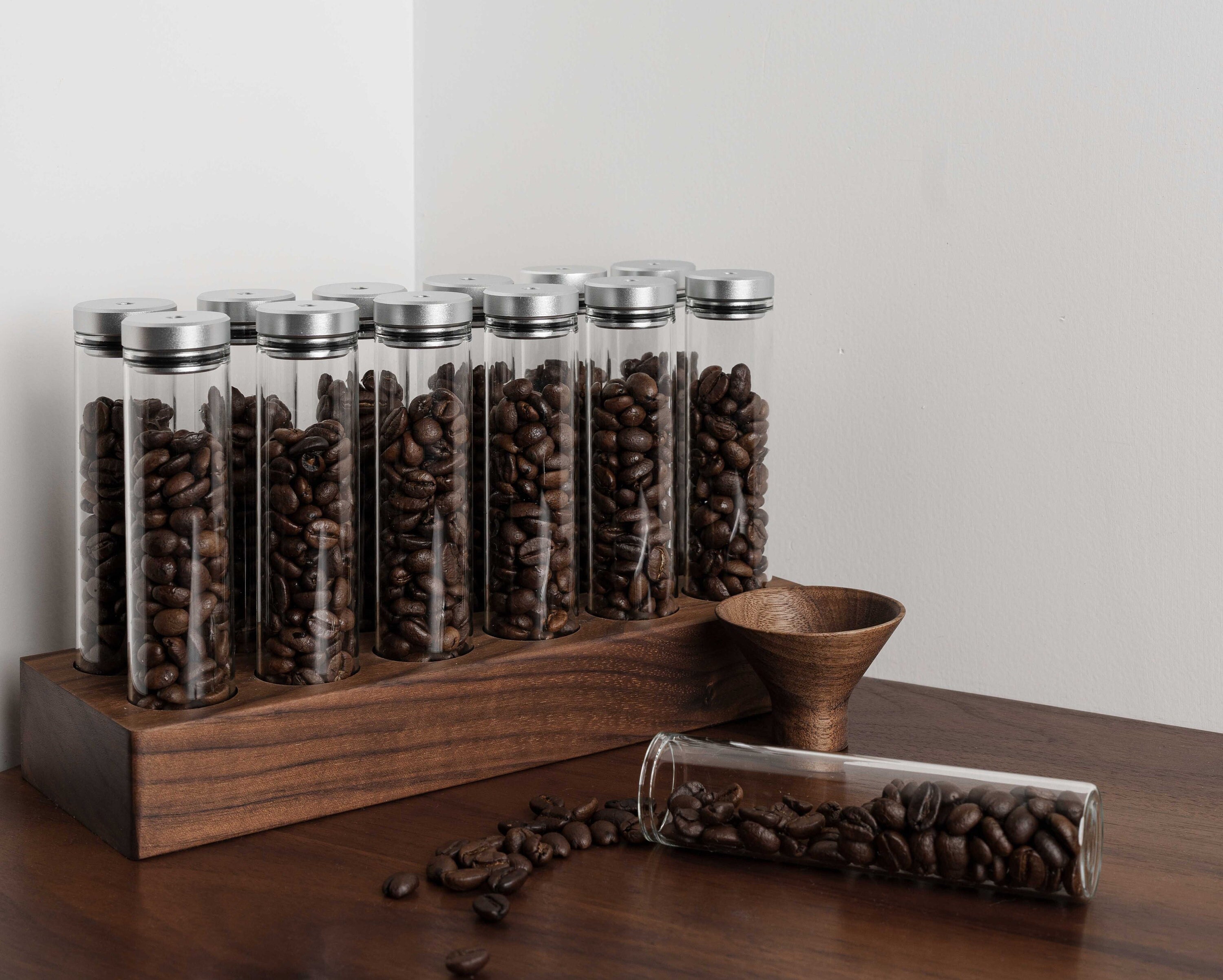 Coffee Shop Accessories Barista Accessory Single Dose Coffee Bean Storage  Container Espresso Beans Bar Tools Cafe Tube Organizer