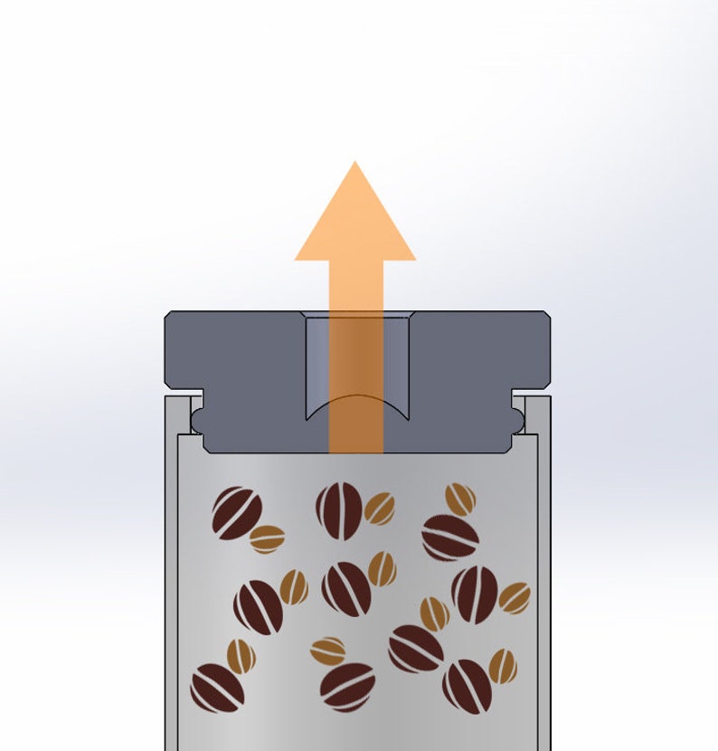 Walnut Caddy 20g Coffee Beans Storage / Tube/ Cellar / Vial / Vault Single Dosing image 9