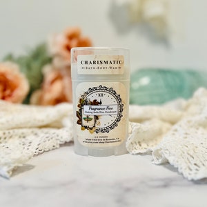 Handmade, Natural Deodorant, Baking Soda Free, Sensitive Skin, Aluminum Free, Fragrance Free