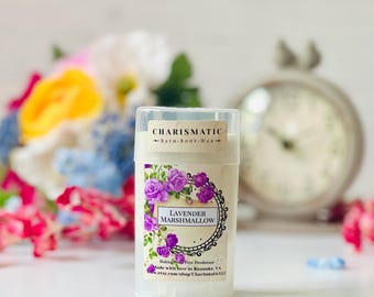 Lavender Marshmallow, Handmade, Natural Deodorant, Baking Soda Free, Sensitive Skin, Aluminum Free