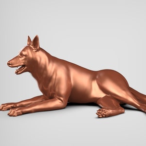 German Shepherd STL File 3D Print Model Pose 02