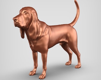 Bloodhound STL File 3D Print Model Pose 01