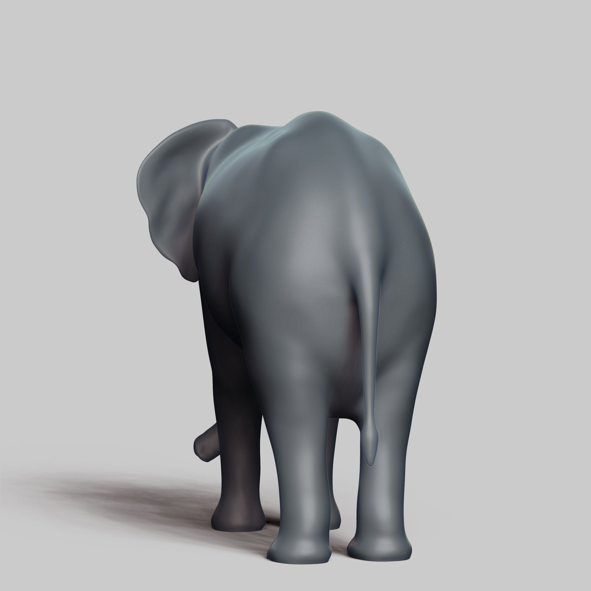 Elephant STL File 3D Print Model Pose 02 - Etsy UK