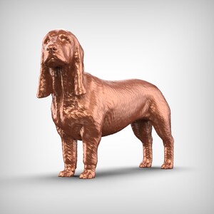 Basset Bleu de Gascogne 3D Print Model Pose 02