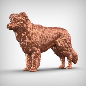 Border Collie Dog 3D Print Model Pose 02