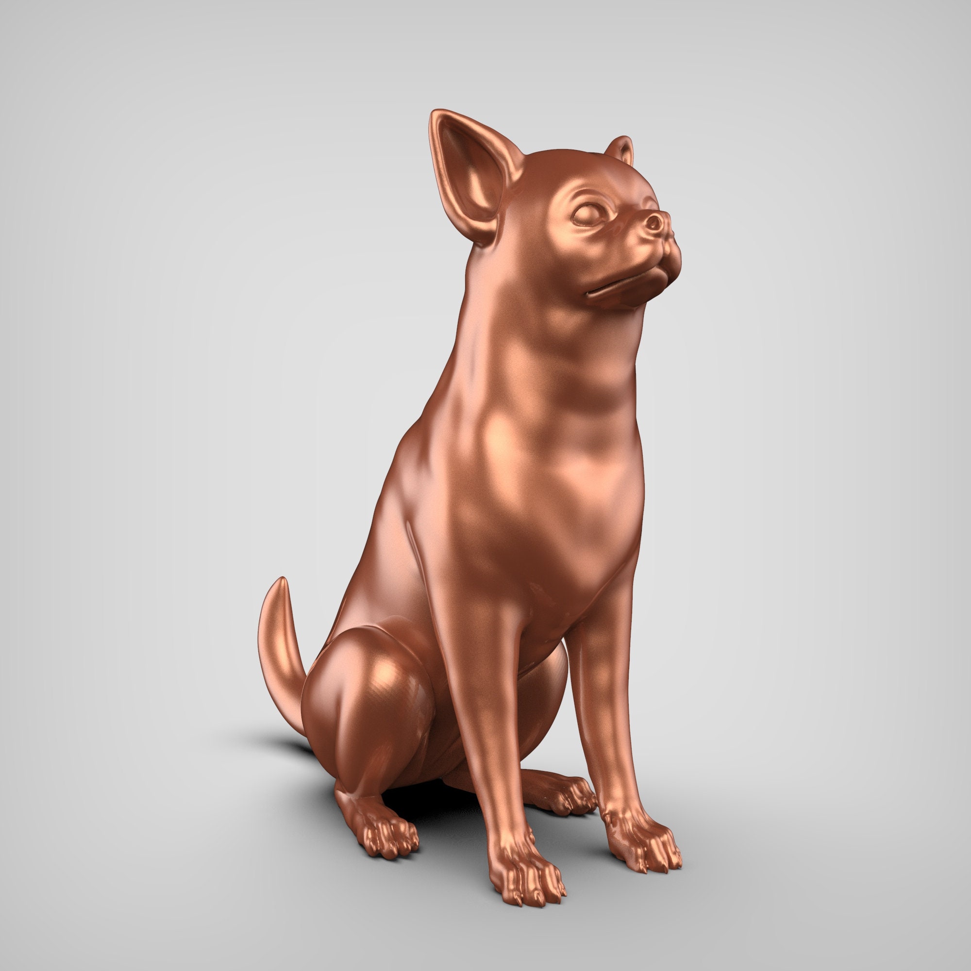 Chihuahua STL File 3D Print Model V2 - Etsy
