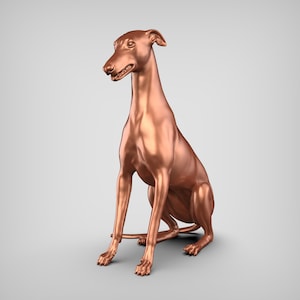 Greyhound STL File 3D Print Model Pose 03
