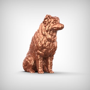 Border Collie Dog 3D Print Model Pose 05