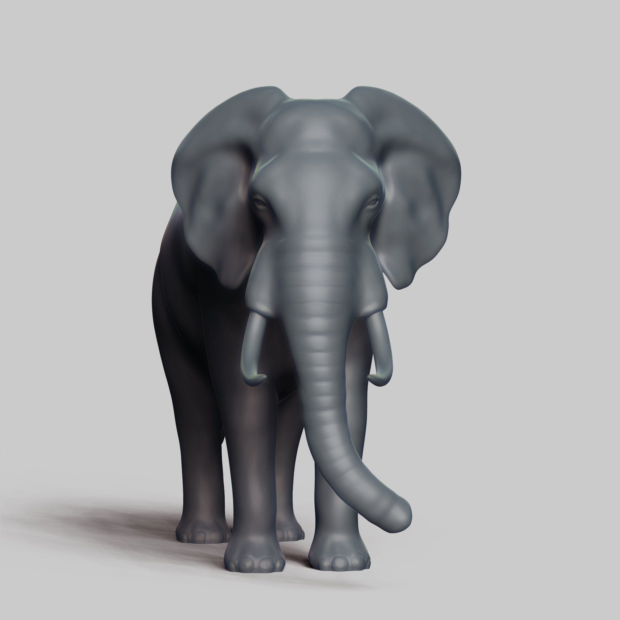 Elephant STL File 3D Print Model Pose 02 - Etsy UK