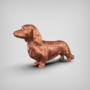 Long Haired Dachshund STL File 3D Print Model V3
