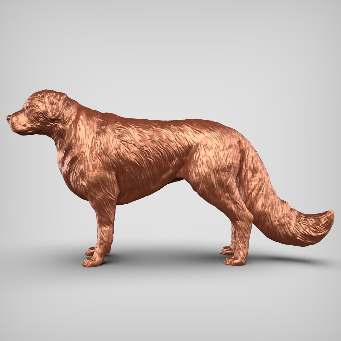 Golden Retriever STL File 3D Print Model V1 Etsy